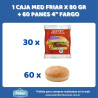 1 CAJA MEDALLÓN FRIAR X 80 GR + 60 PANES FARGO