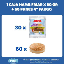 1 CAJA HAMBURGUESA FRIAR X...