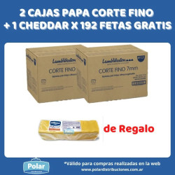 2 CAJAS PAPA CORTE FINO +...
