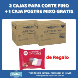 2 CAJAS PAPA CORTE FINO + 1...